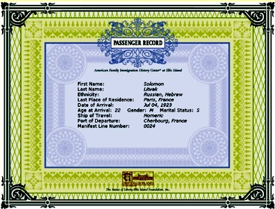 Sam's passenger record